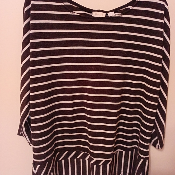 Chico's Striped top size 3 striped - Picture 4 of 9